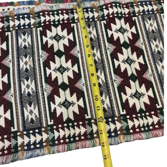 Beautiful Southwest Woven Tapestry Table Runner  67” Excellent Condition - Picture 5 of 7